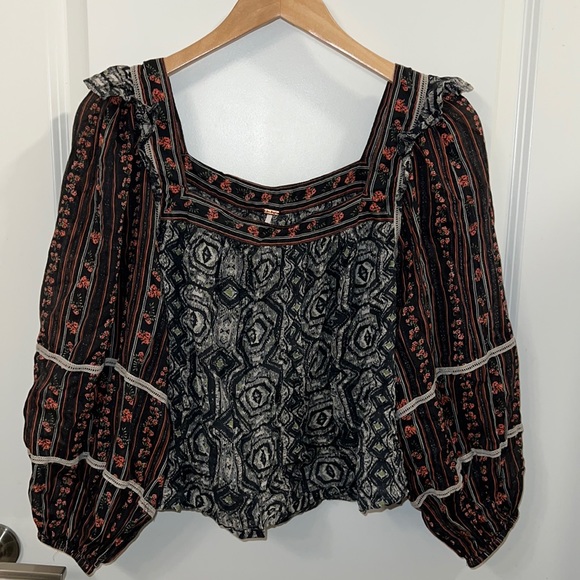 Free People Mostly Meadow Blouse - Picture 3 of 5